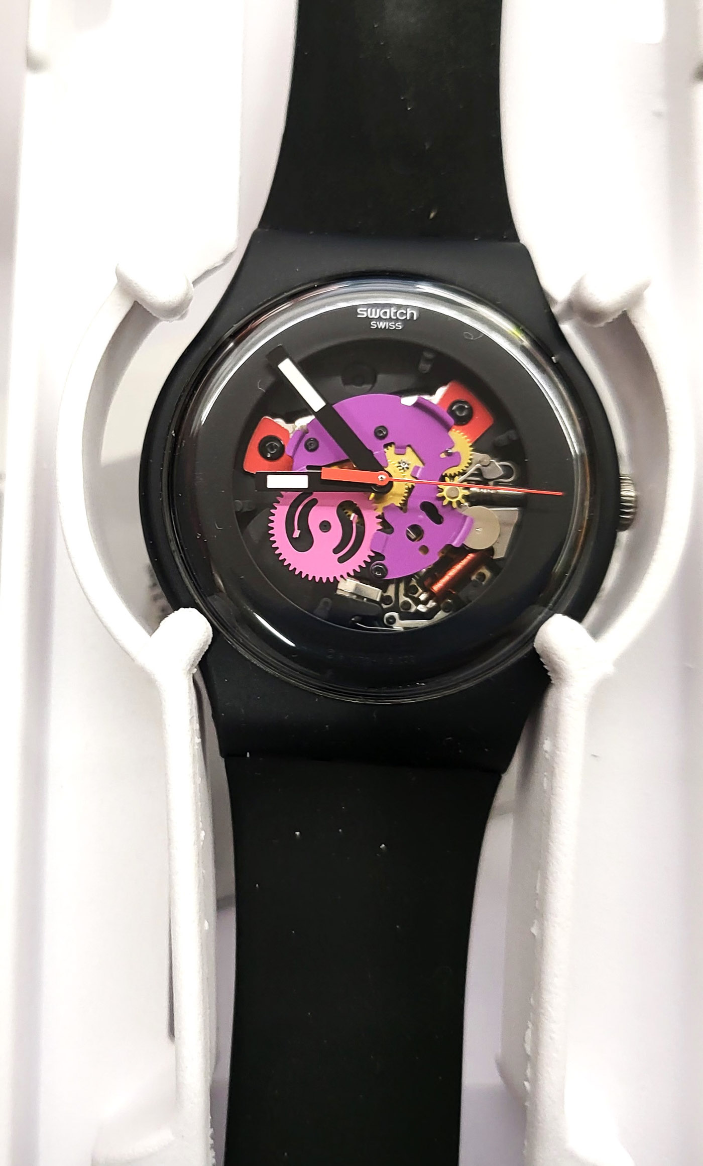 TICKINGFREE CATEGORIA STANDARDS NEW GENT PRODOTTO Swatch Standards 2021 SO29B107 Black Lacquered Nuovo
