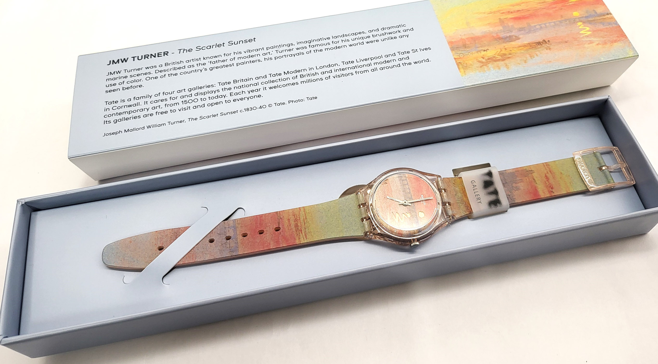 アナログ腕時計 SWATCH Swatch SO28Z700 SWATCH X TATE GALLERY TURNERS SCARLET TURNER'S SCARLET SUNSET - SO28Z700 | Swatch® United States
