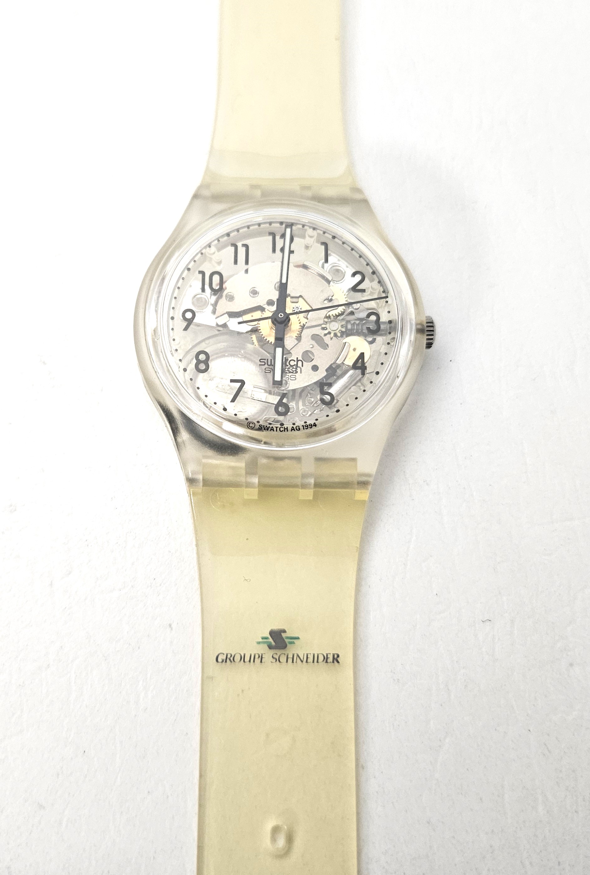 Swatch Standards 1996 - GK209 - Transparent promo Groupe Schneider- Nuovo